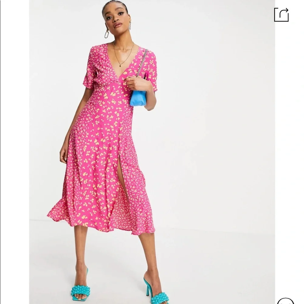 FRENCH CONNECTION Bonita  Maxi Dress-pink - Picture 13 of 13